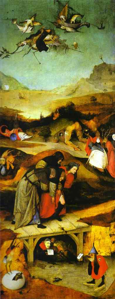 Hieronymus Bosch: 'Flight and Failure of St Anthony'
